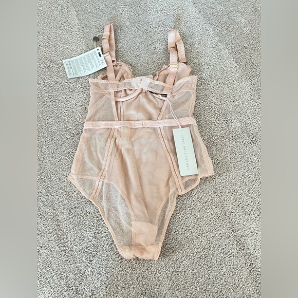NWT Stella McCartney “Bea Treasuring” Lace Bodysuit – Blush Pink (Size Small) - Picture 9 of 12
